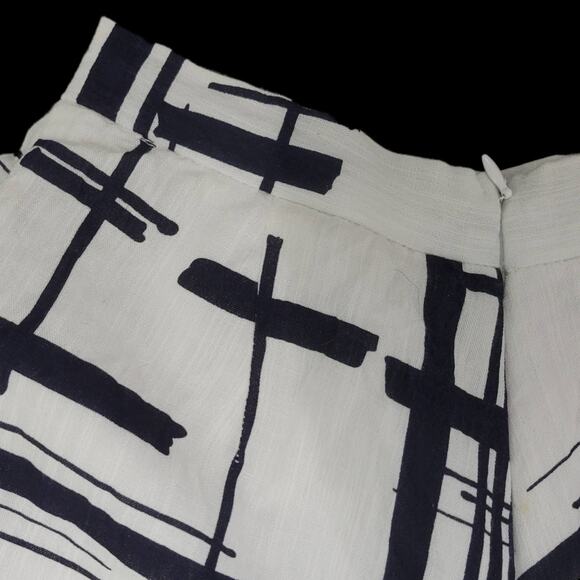 Latiste by Amy Shorts Blue White High Waist Layered Flounce Tap Pant Size Small - Picture 13 of 14